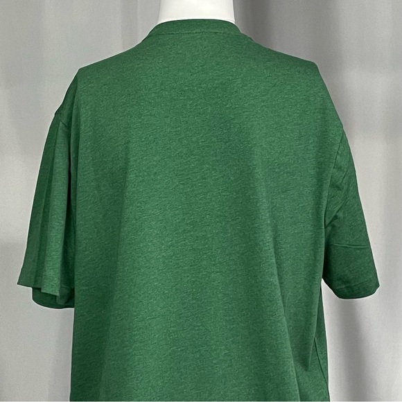 New Large Tall Polo Ralph Lauren Green Shortsleeved Crewneck T-shirt Yellow Man - Picture 3 of 5